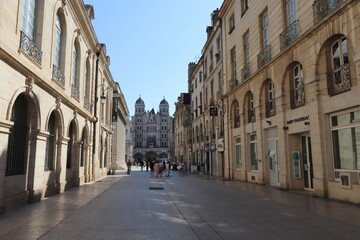 Fototapeta na wymiar La rue de la liberté, ville de Dijon, departement de la Cote d'Or, France