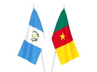 Republic of Guatemala and Cameroon flags