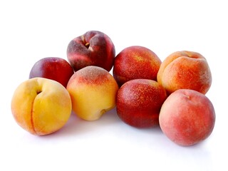 Fototapeta na wymiar sweet,delicious peaches close up