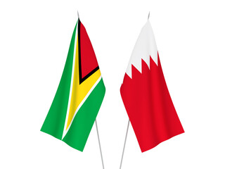 Bahrain and Co-operative Republic of Guyana flags