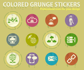 Fototapeta premium Social network icon set