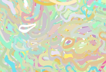 Light Multicolor vector layout with bent lines.