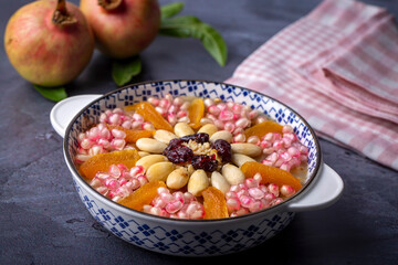 Traditional delicious Turkish dessert; Ashura (Asure)