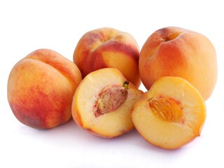 sweet,delicious peaches close up