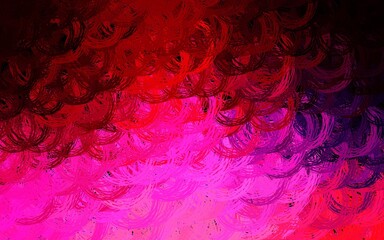Dark Purple, Pink vector background with wry lines.