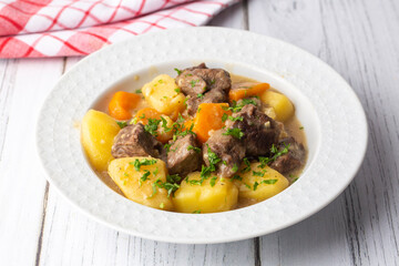 Turkish Kuzu Haslama - Lamb Stew with Potatoes and Carrot