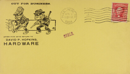 luftpost airmail briefumschlag envelope vintage retro alt old papier paper gelb yellow usa amerika...