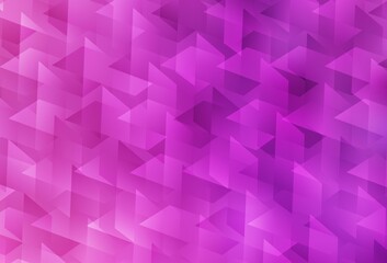 Obraz premium Light Pink vector background in polygonal style.