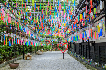 三井寺の風鈴祭り　福岡県田川市　Wind chime festival at Mitsui Temple Fukuoka-ken...