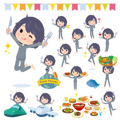 食のイベントに関するニート女性のセット