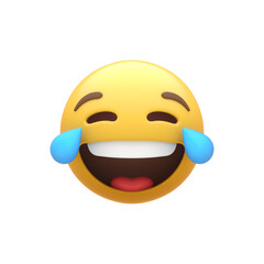 Fototapeta premium Laughing Smiley Face (Tear)