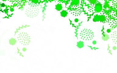 Light Green vector elegant pattern with flowers