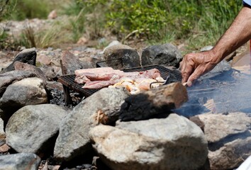 barbecue on the grill
