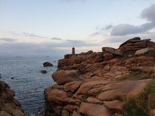 rocks and sea