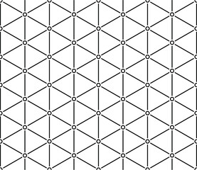 Seamless Vector Pattern. Background Texture in Geometric Ornamental Style.
