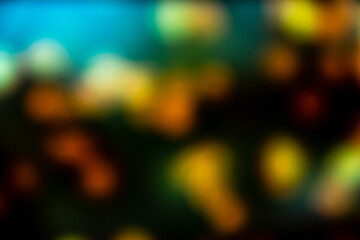 Blurred bubbles on black background