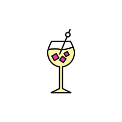 alcohol and cocktails icons symbol vector elements for infographic web