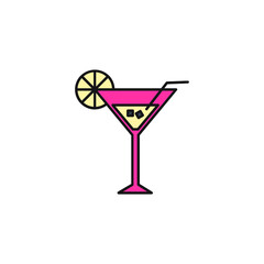 alcohol and cocktails icons symbol vector elements for infographic web