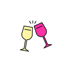 alcohol and cocktails icons symbol vector elements for infographic web