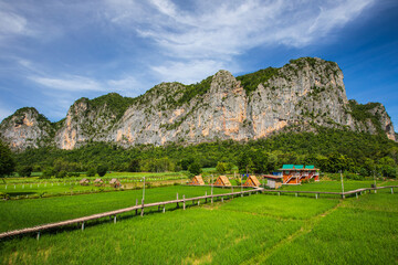 The village of farmers in Khon Kaen province,Thailand.