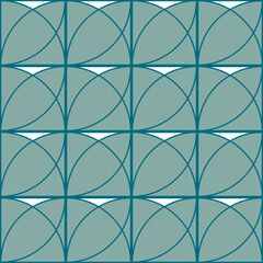 Japanese kimono or  yukata pattern. Seamless vector geometic background for textile with simple shapes in traditional colors of japan