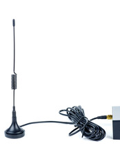 GSM antenna isolated on a white background