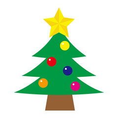 クリスマスツリーのイラスト