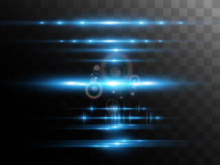 Light blue vector special effect. Glowing beautiful bright lines on a dark background.	
