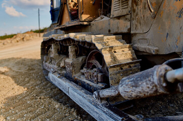Fototapeta na wymiar excavator work geology construction industry