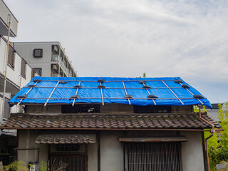 【災害イメージ】台風被害による屋根の損傷