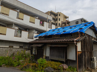 【災害イメージ】台風被害による屋根の損傷