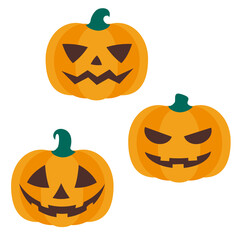 ハロウィンのジャックオランタン３個セット