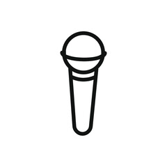 Microphone icon vector. Mic illustration sign. Karaoke symbol.
