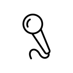 Microphone icon vector. Mic illustration sign. Karaoke symbol.