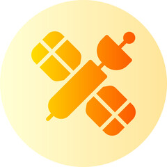Satellite gradient icon