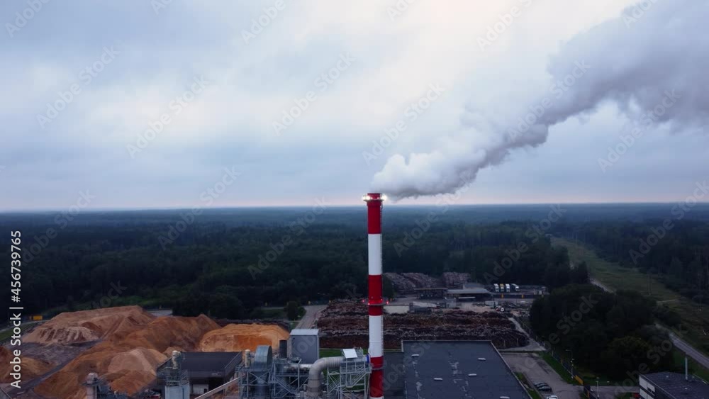 Canvas Prints An aerial view of the power plant