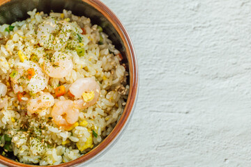Korean style shrimp fried rice, 'saeu bokkeumbap'