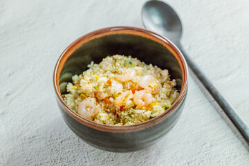 Korean style shrimp fried rice, 'saeu bokkeumbap'