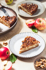 homemade apple pie in the style of clafoutis