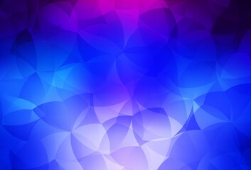 Fototapeta premium Dark Pink, Blue vector shining triangular backdrop.