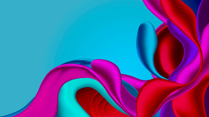 Fototapeta na wymiar Digital painting design illustration, Gradient colorful abstract background,