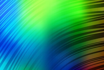 Obraz premium Dark Multicolor vector blurred shine abstract background.
