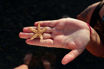 Walking along the sandy beach in the Lazovsky nature reserve. Summer 2020