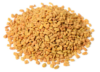 Fototapeta premium fenugreek seeds isolated on the white background
