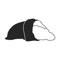 Agriculture bag of flour vector icon.Black vector icon isolated on white background agriculture bag of flour.