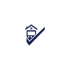 House Calculating Logo Vector