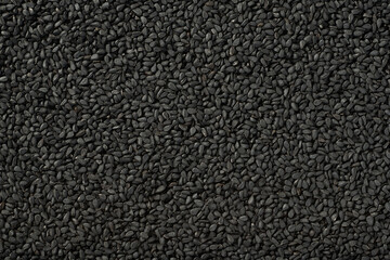 Fototapeta premium food background of kalonji seeds, top view