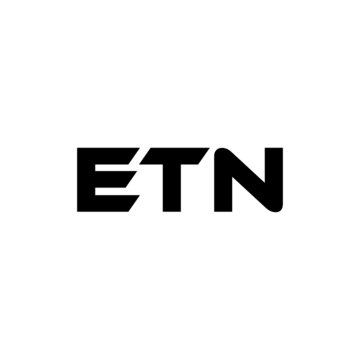 ETN letter logo design with white background in illustrator, vector logo modern alphabet font overlap style. calligraphy designs for logo, Poster, Invitation, etc.