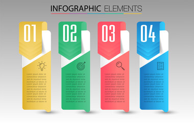 modern text box template, infographics banner 