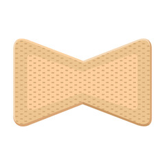 Bandage vector cartoon icon. Vector illustration bandage on white background. Isolated cartoon illustration icon of band .